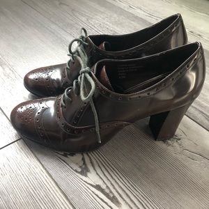 Womens Alfani Ricky Lace Up Heels, Size 8.5, brown